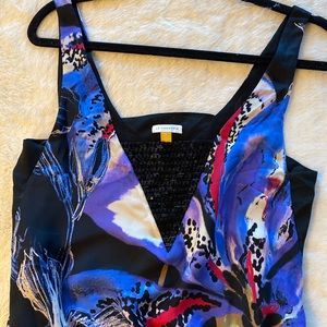 Anthropologie Leifsdottir beaded sleeveless blouse